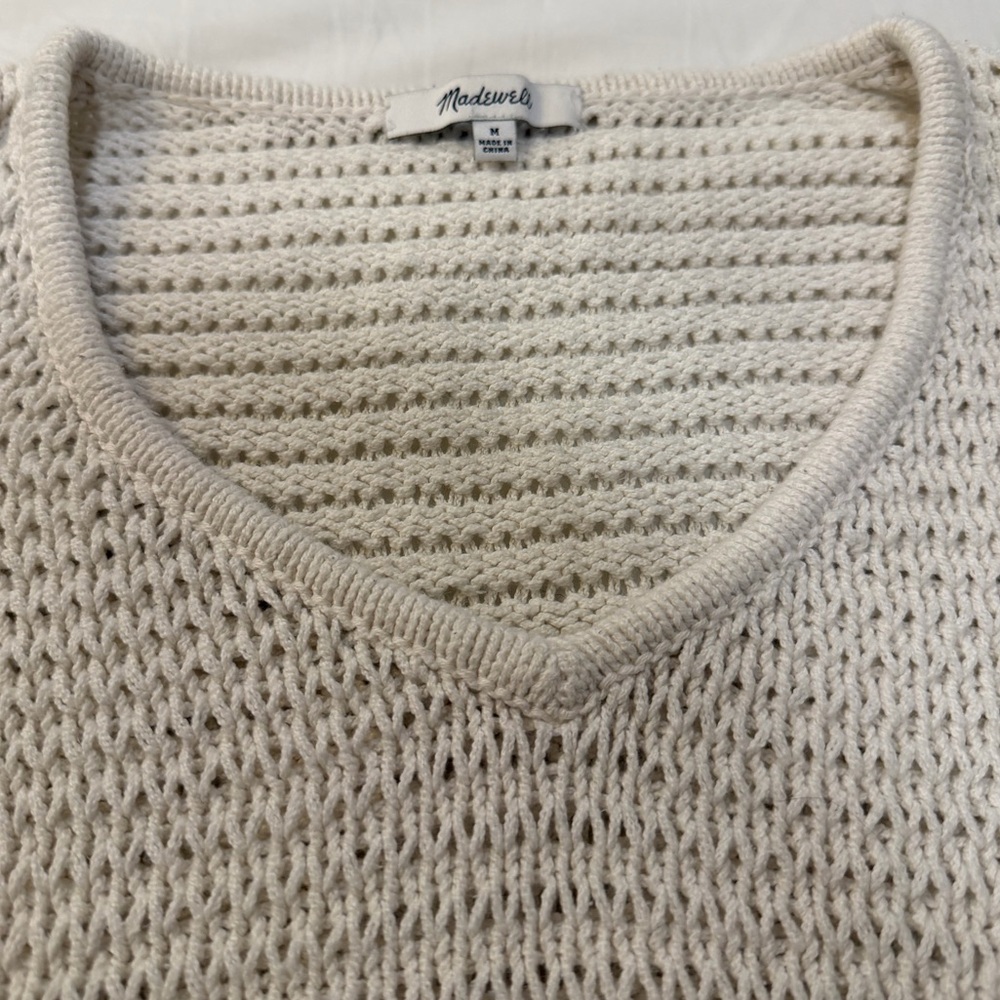Madewell Breezeway Pullover Sweater V-Neck Knit - Picture 9 of 11